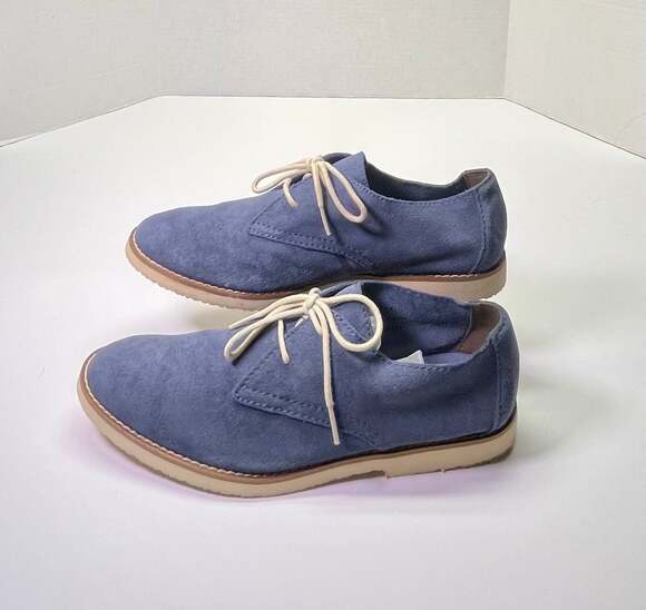 Walk Over Buks Blue Suede Oxford Shoes, Men\'s Size 8 — Classic Heritage Style main image 6